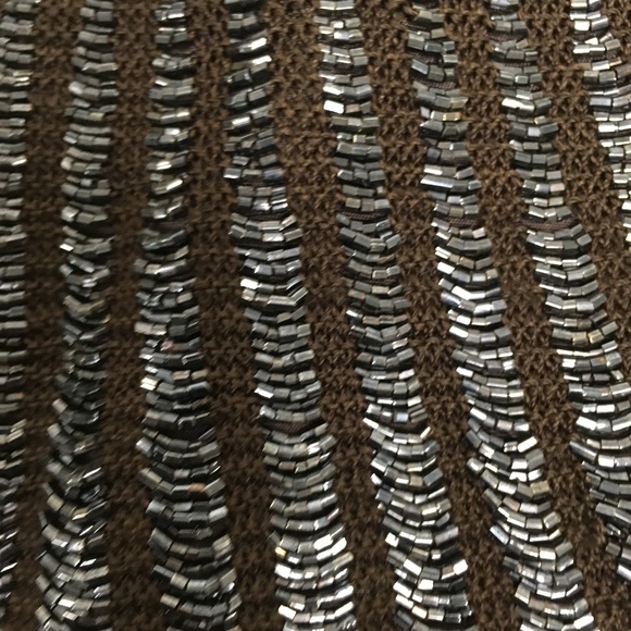 Chan Luu INDIA beaded brown black evening bag - Picture 6 of 6